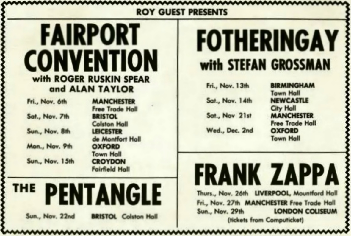 26-29/11/1970UK tour